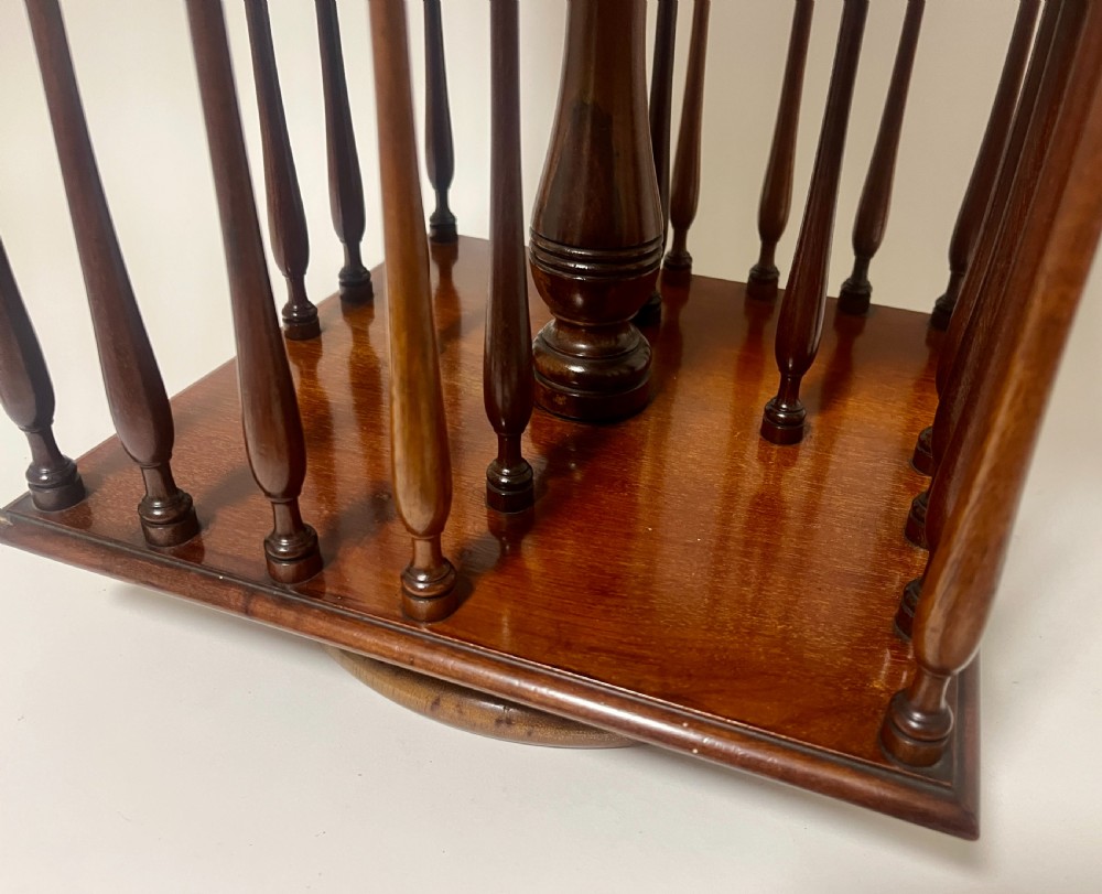 Antique Tabletop Revolving Bookcase View VIII