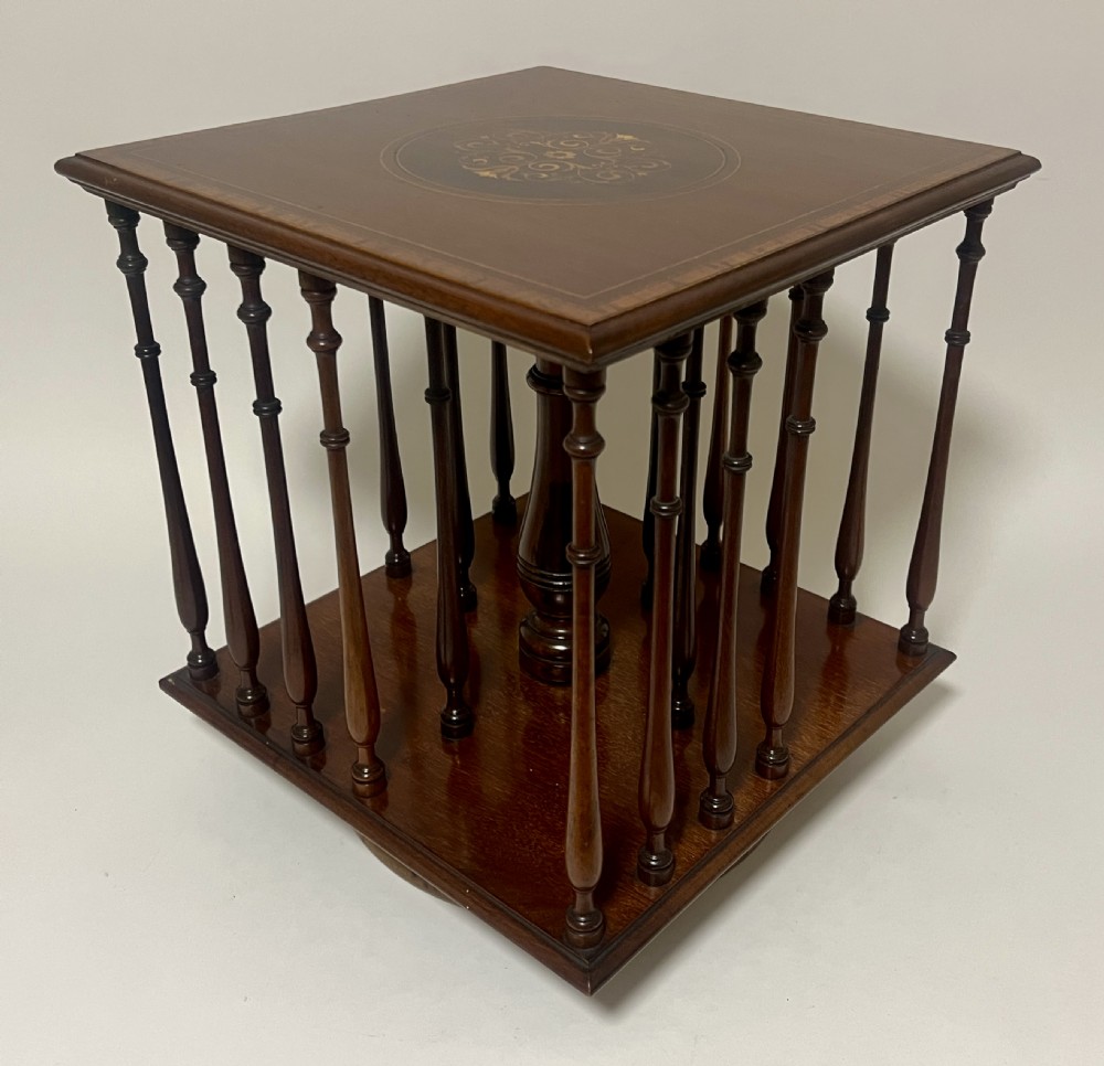 Antique Tabletop Revolving Bookcase View X