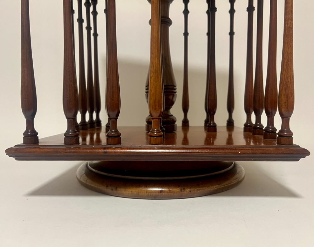 Antique Tabletop Revolving Bookcase View XI
