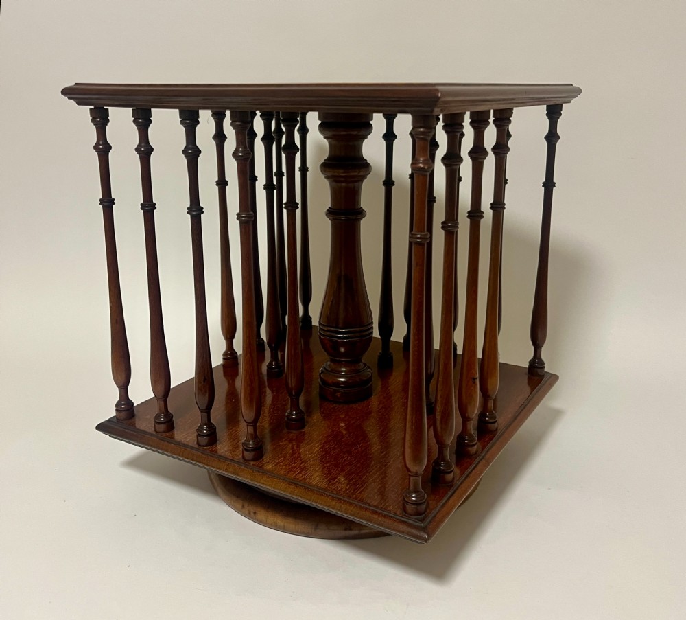 Antique Tabletop Revolving Bookcase View XII