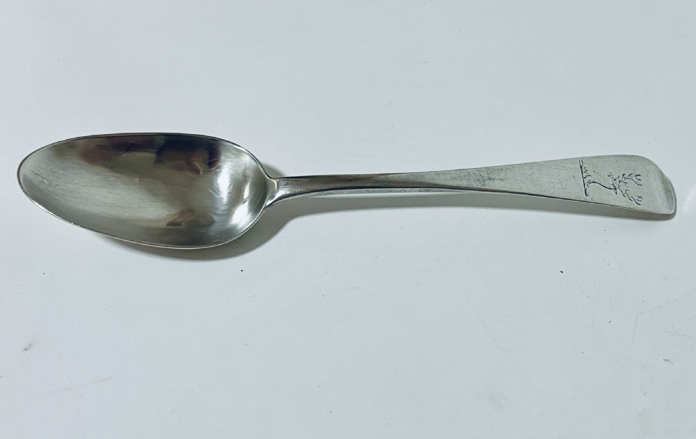 18th Century Irish Silver Serving Spoon