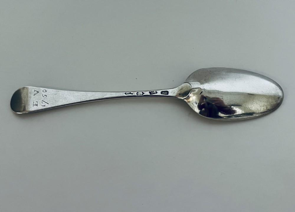 George II Silver Serving Spoon View X