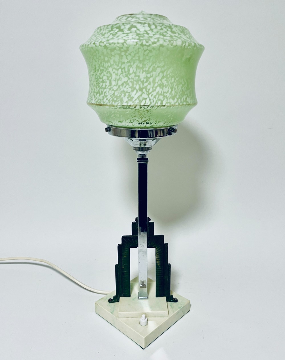 Art Deco Chrome Table Lamp View V