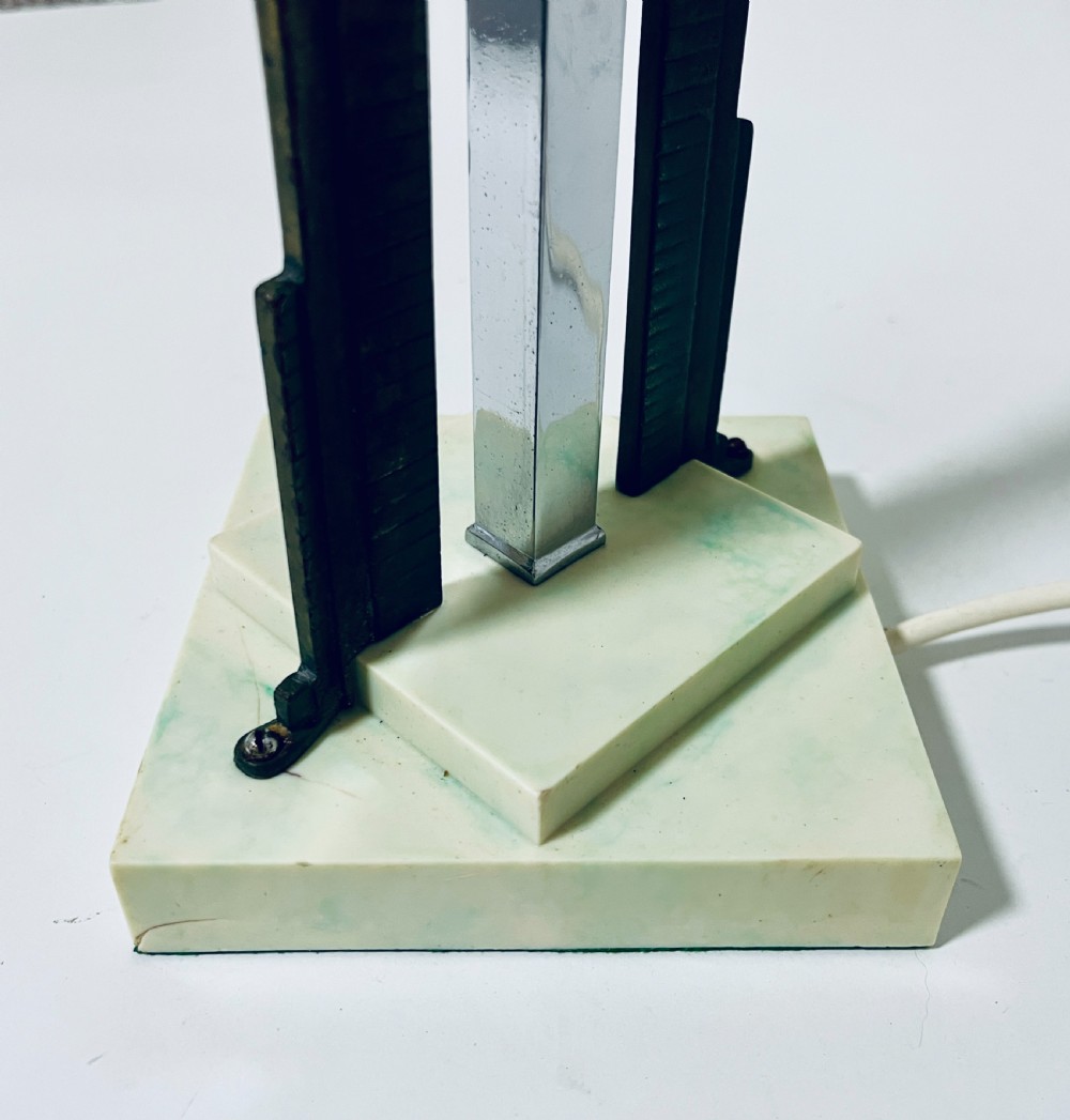 Art Deco Chrome Table Lamp View VIII
