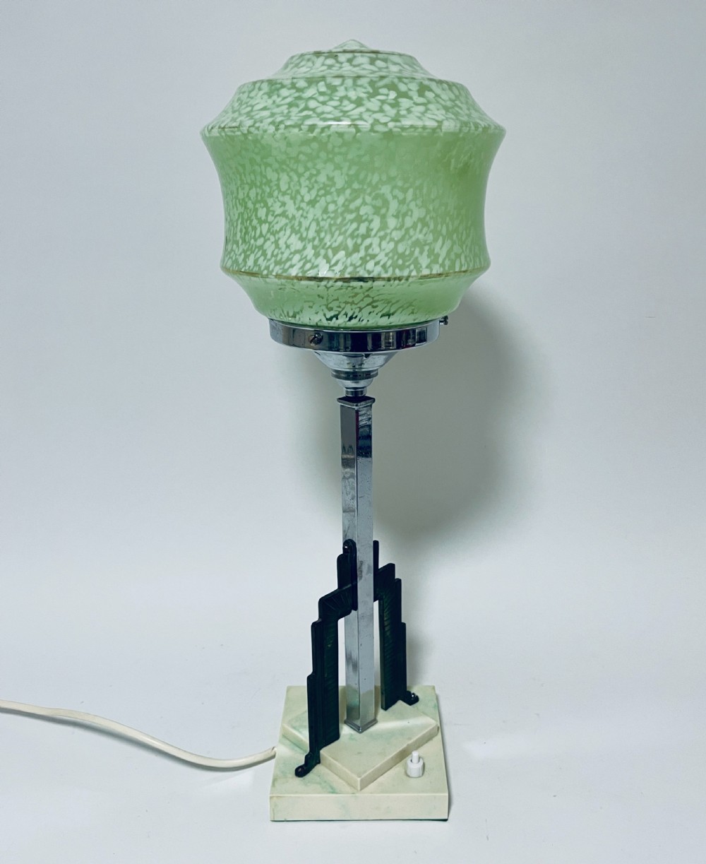 Art Deco Chrome Table Lamp View IX