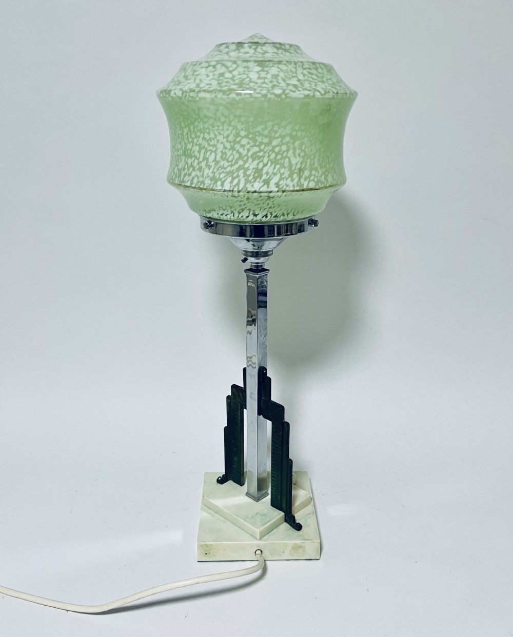 Art Deco Chrome Table Lamp View XI
