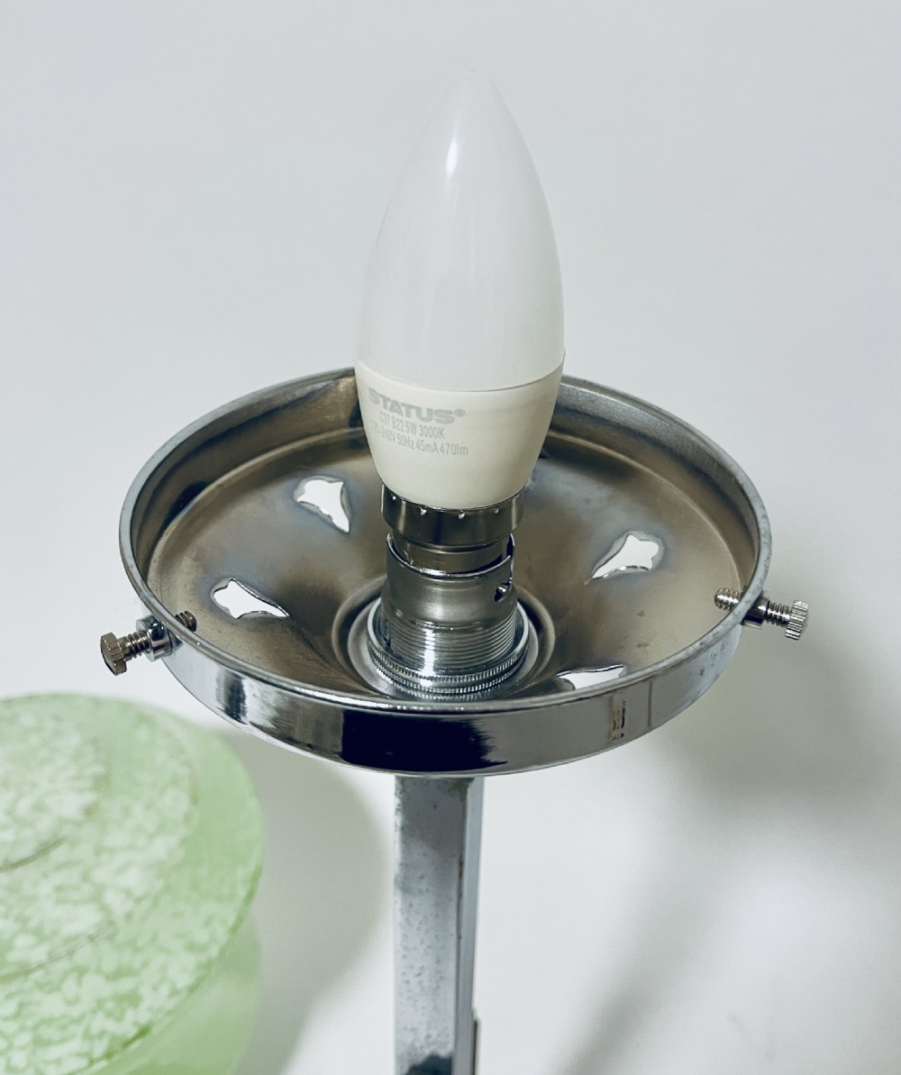 Art Deco Chrome Table Lamp View XV