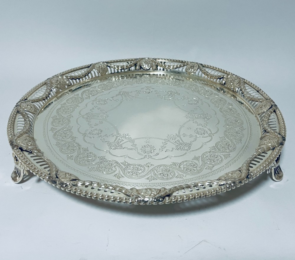 Victorian Silver Salver View II