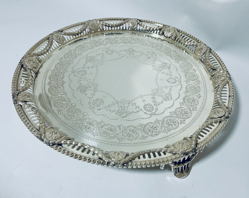 Victorian Silver Salver View IV