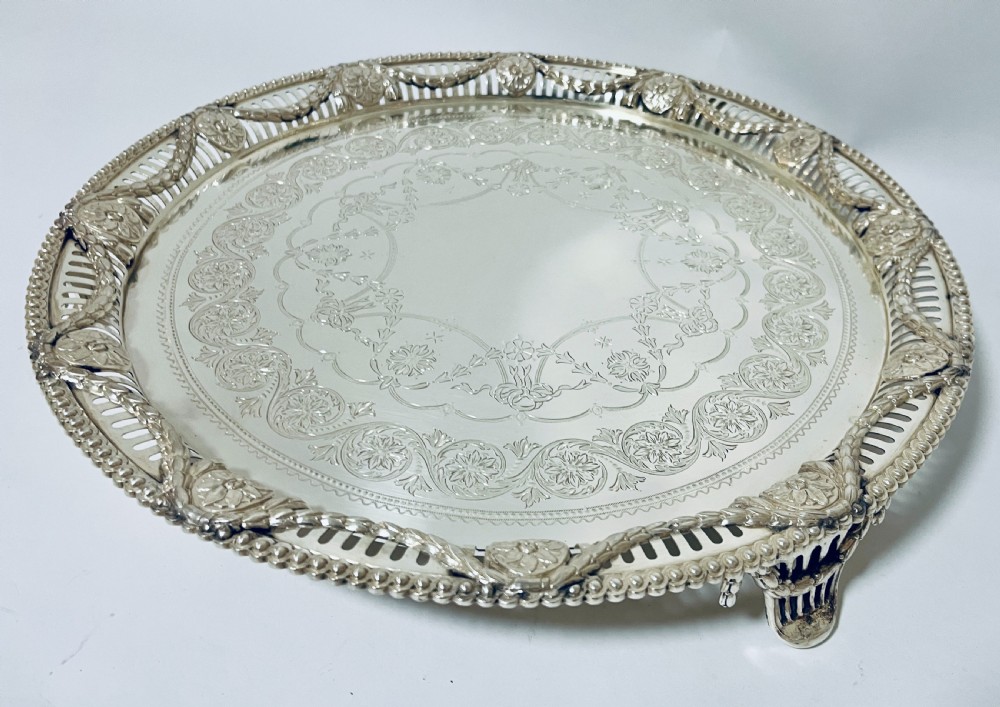 Victorian Silver Salver View VI