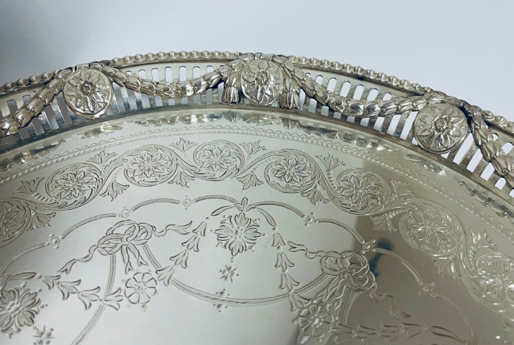 Victorian Silver Salver View IX