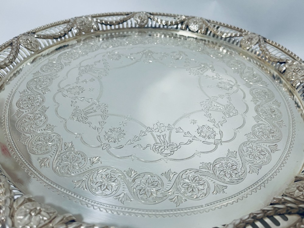 Victorian Silver Salver View XI