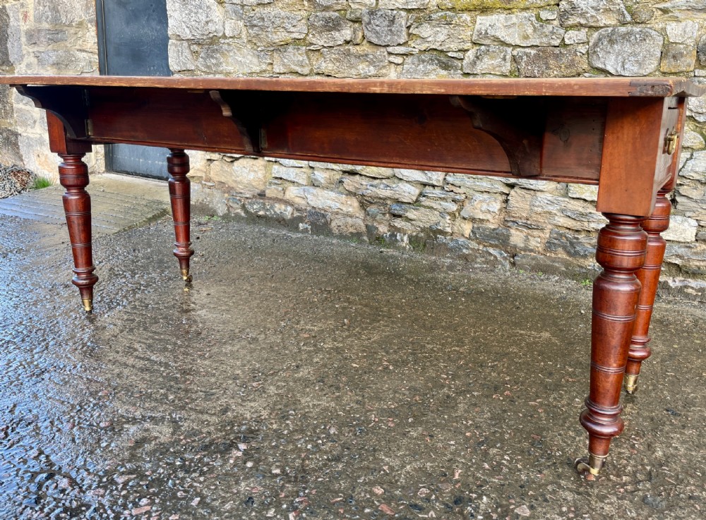 Antique Pine Drop Leaf Farmhouse Table View XX