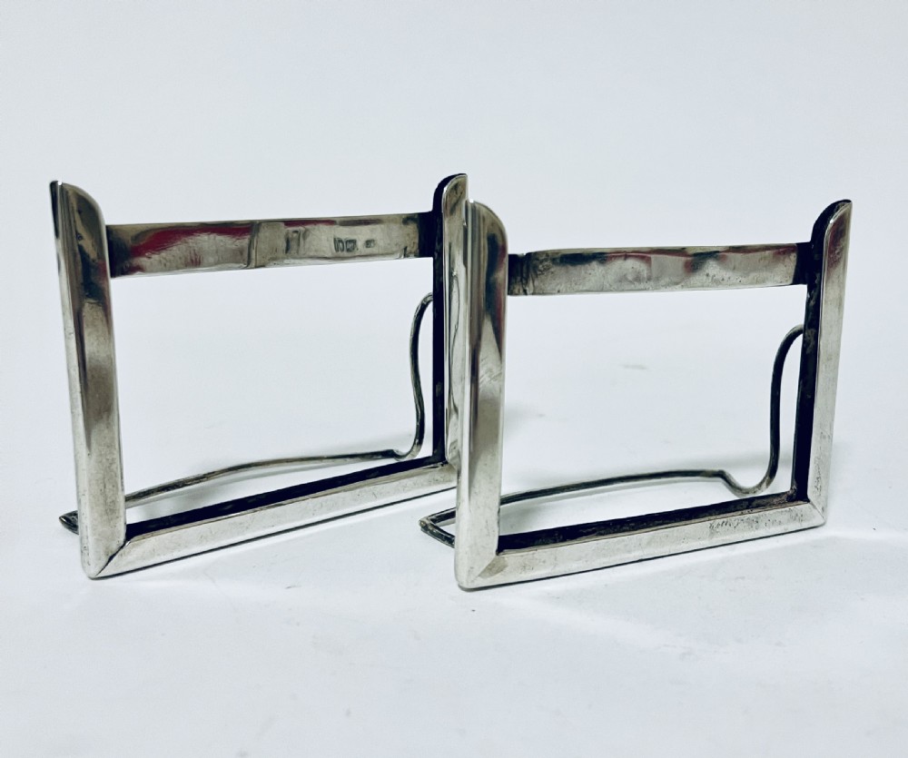 Pair of Silver Place Card Holders View IX