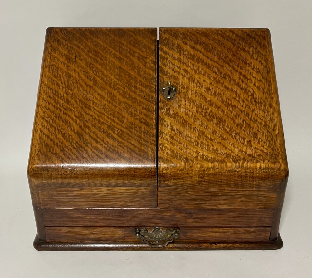 Antique Oak Stationery Cabinet