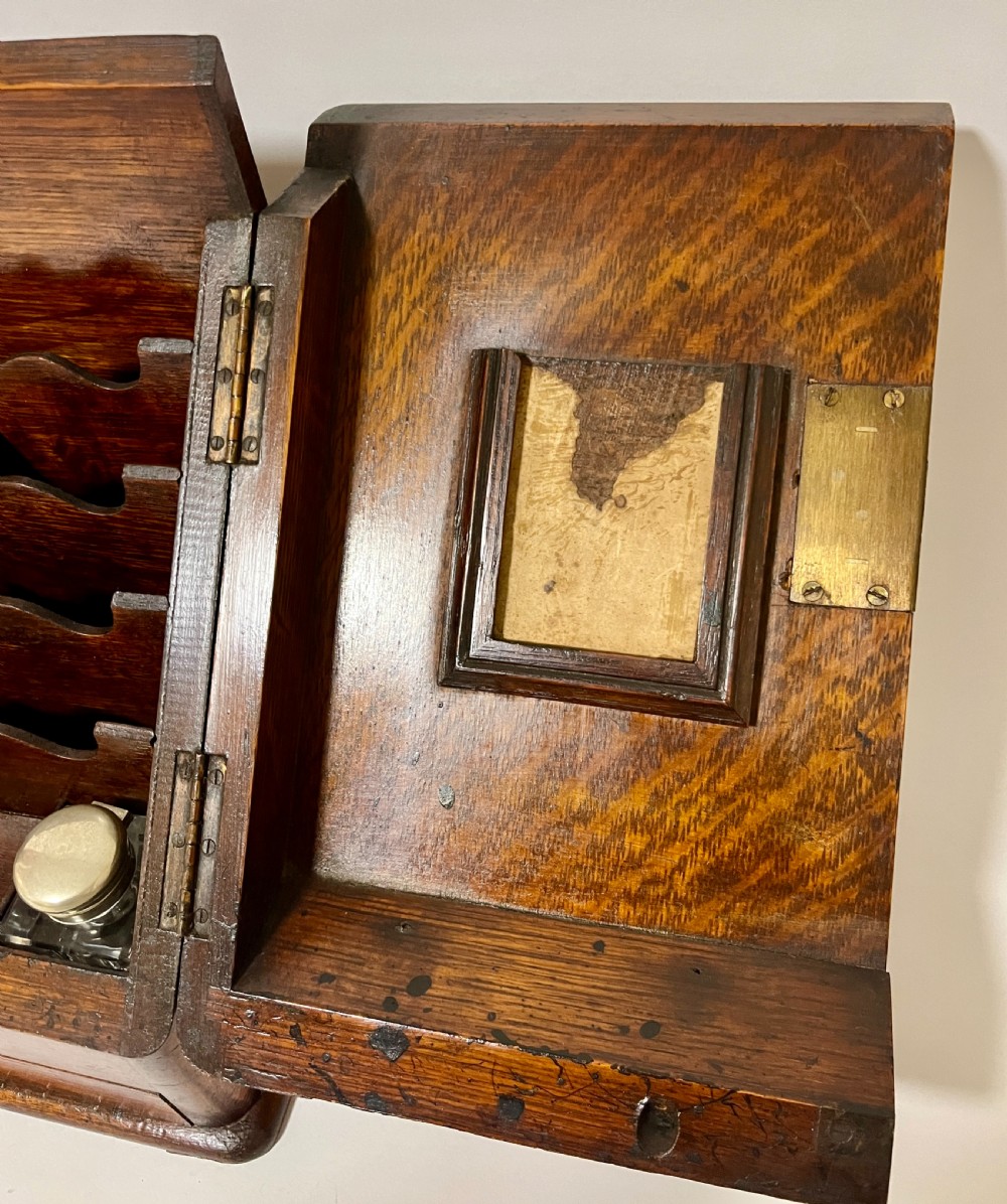 Antique Oak Stationery Cabinet View III