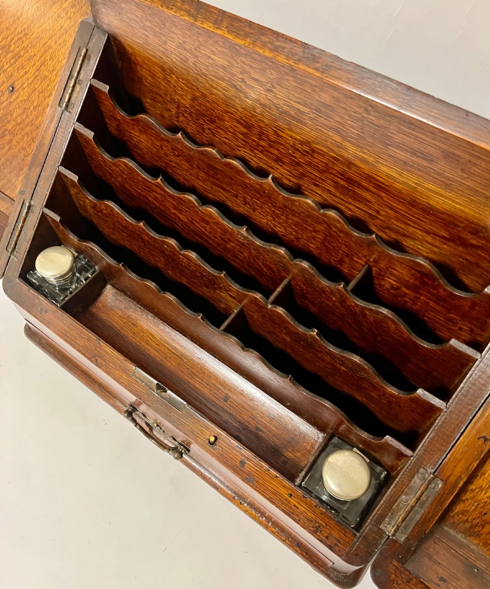 Antique Oak Stationery Cabinet View IV