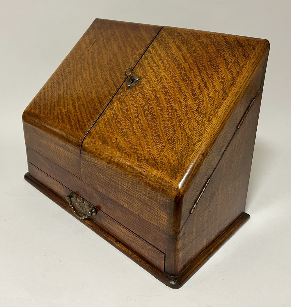 Antique Oak Stationery Cabinet View VIII