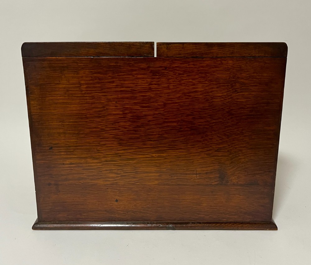 Antique Oak Stationery Cabinet View IX