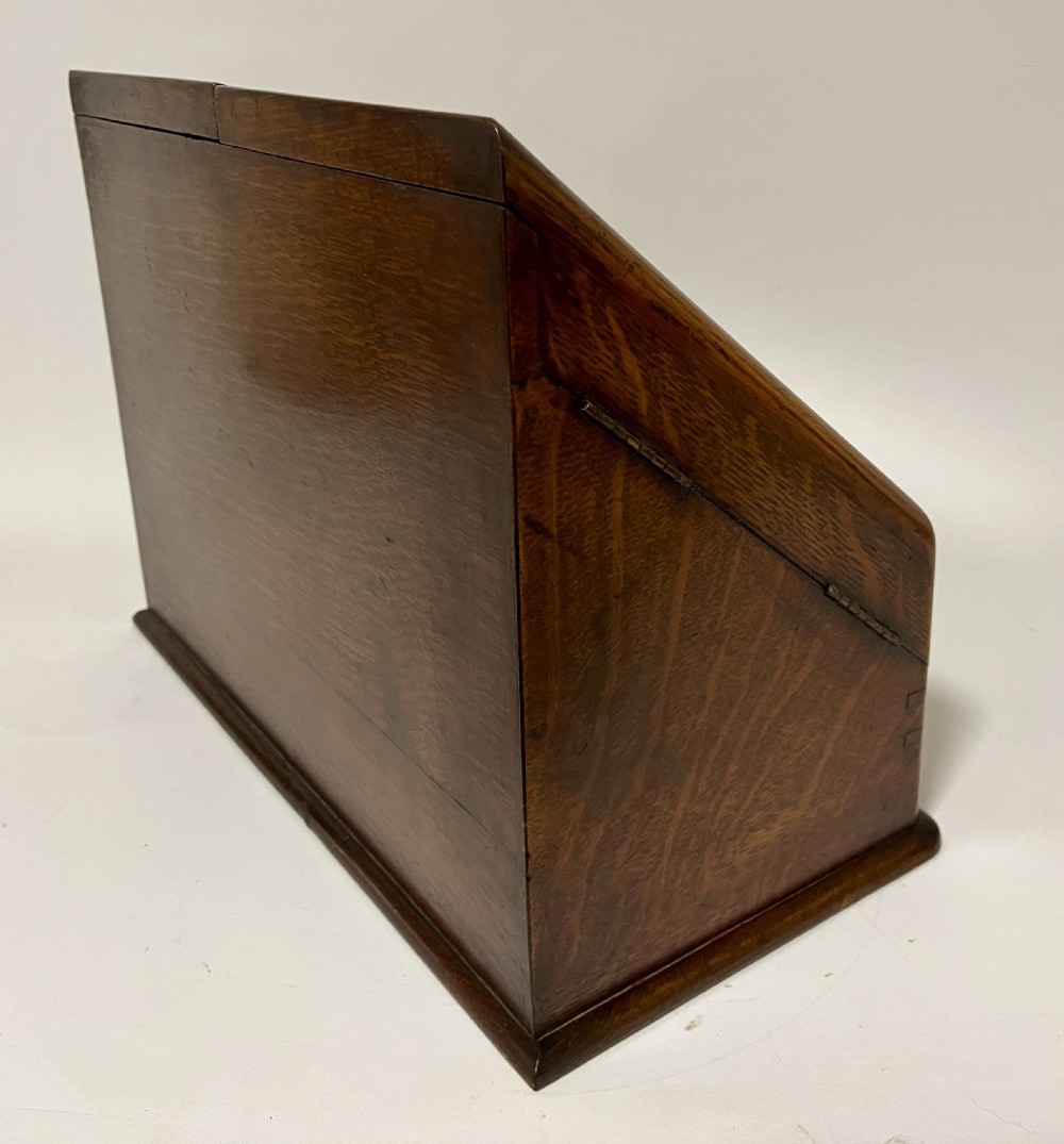 Antique Oak Stationery Cabinet View XI