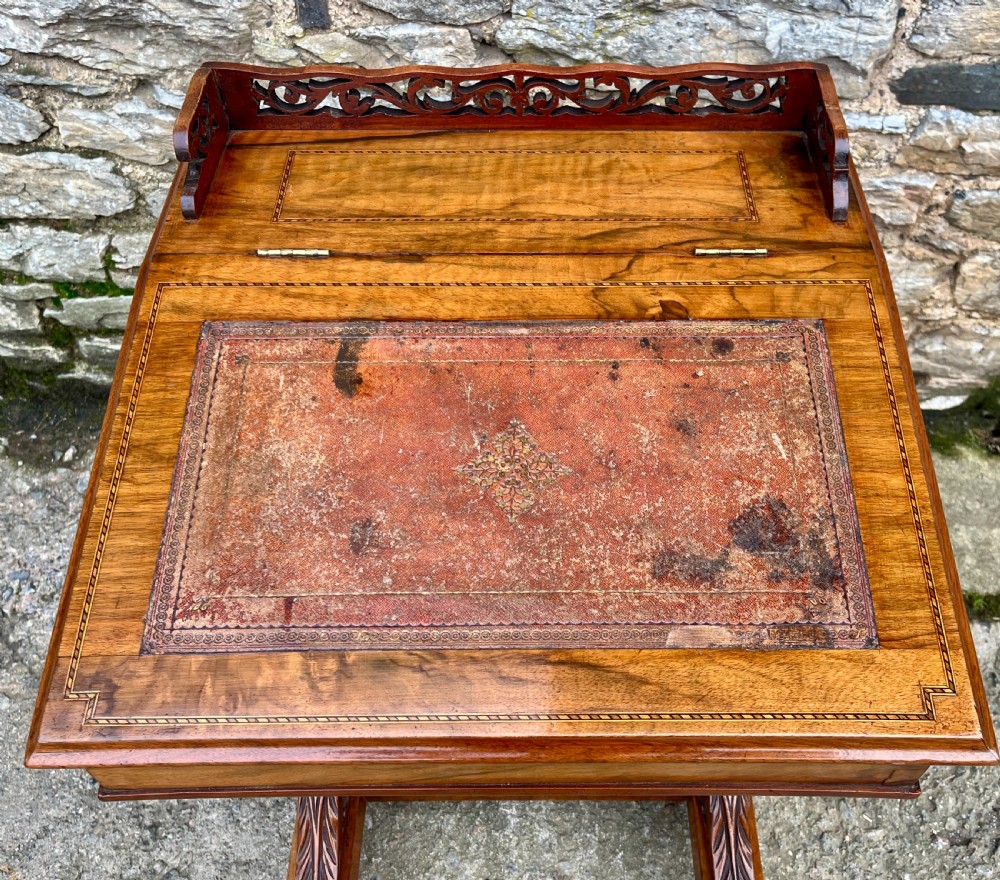 Victorian Walnut Davenport View II