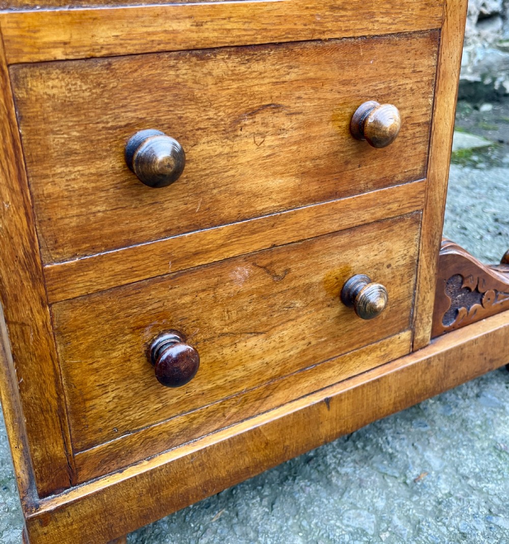 Victorian Walnut Davenport View IX