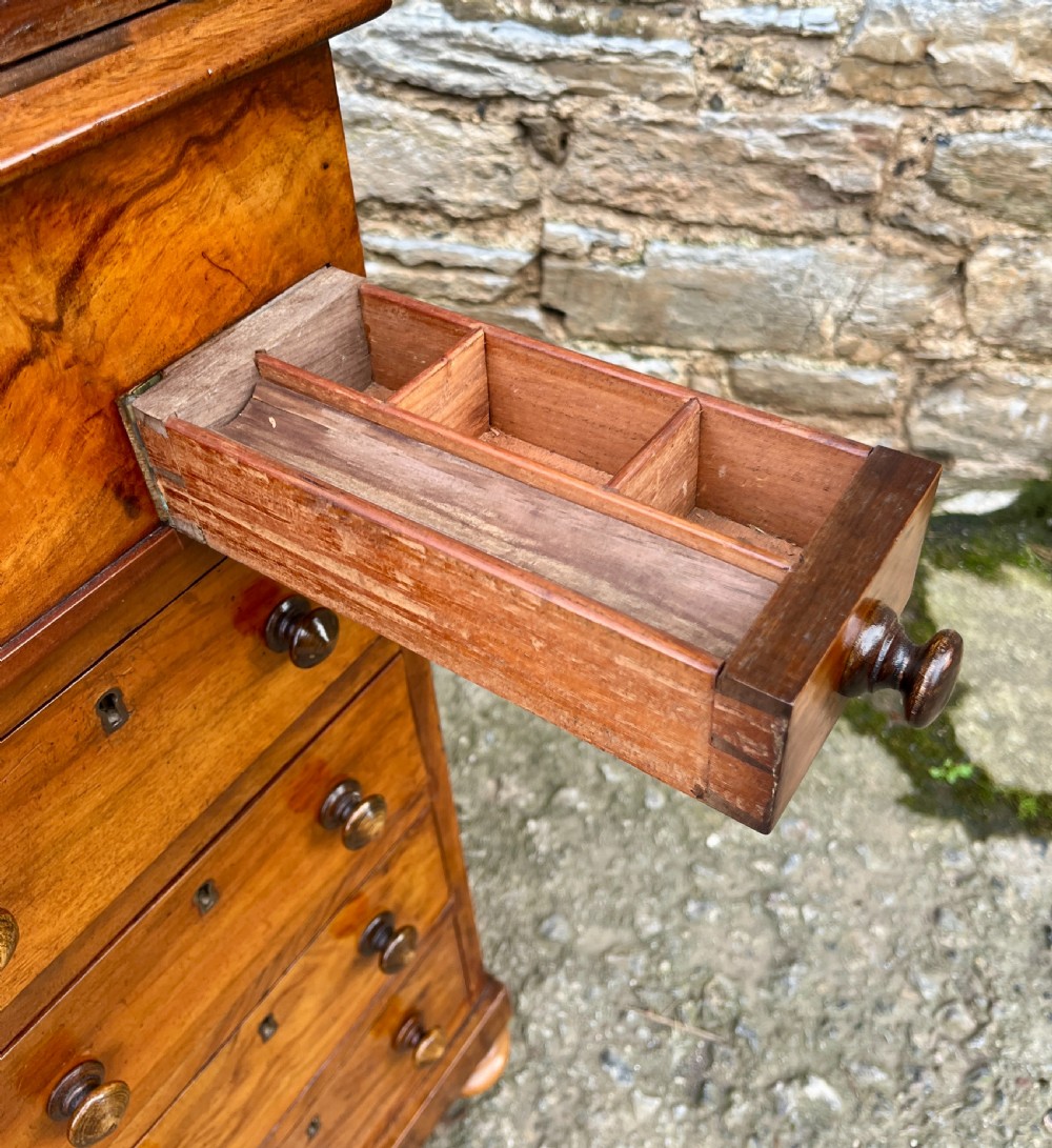 Victorian Walnut Davenport View XIV