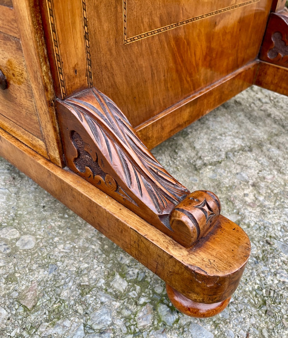Victorian Walnut Davenport View XX