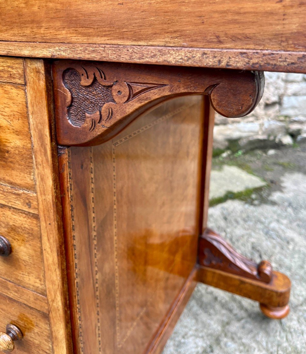 Victorian Walnut Davenport View XXI