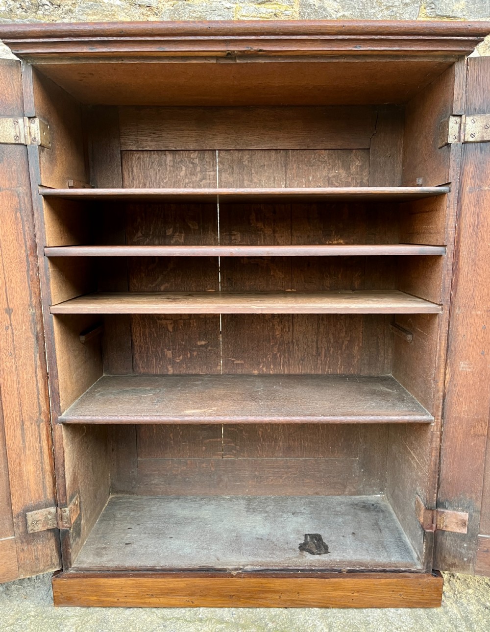 Antique Oak Cupboard View XI