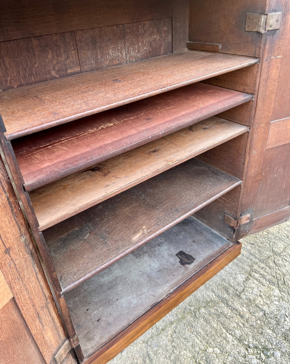 Antique Oak Cupboard View XII