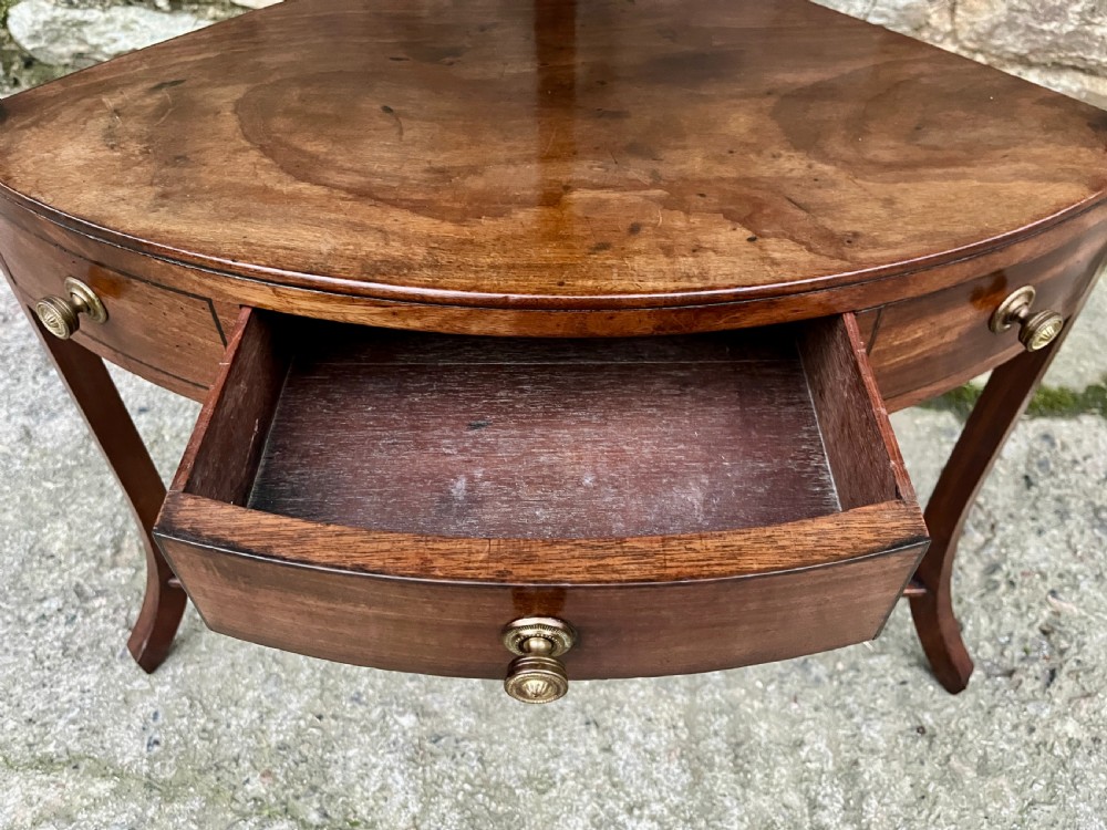 Georgian Mahogany Corner Washstand View X