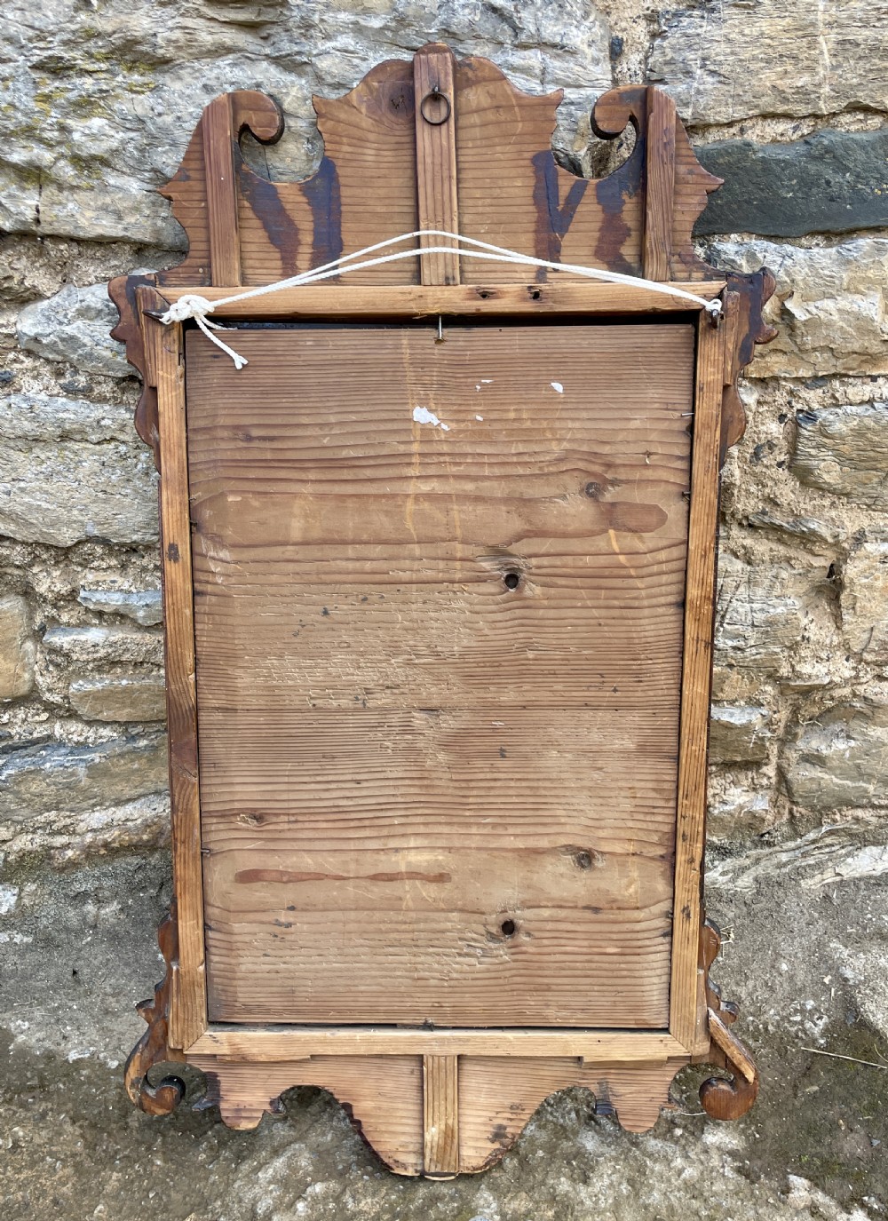 Georgian Mahogany Fretwork Mirror View X
