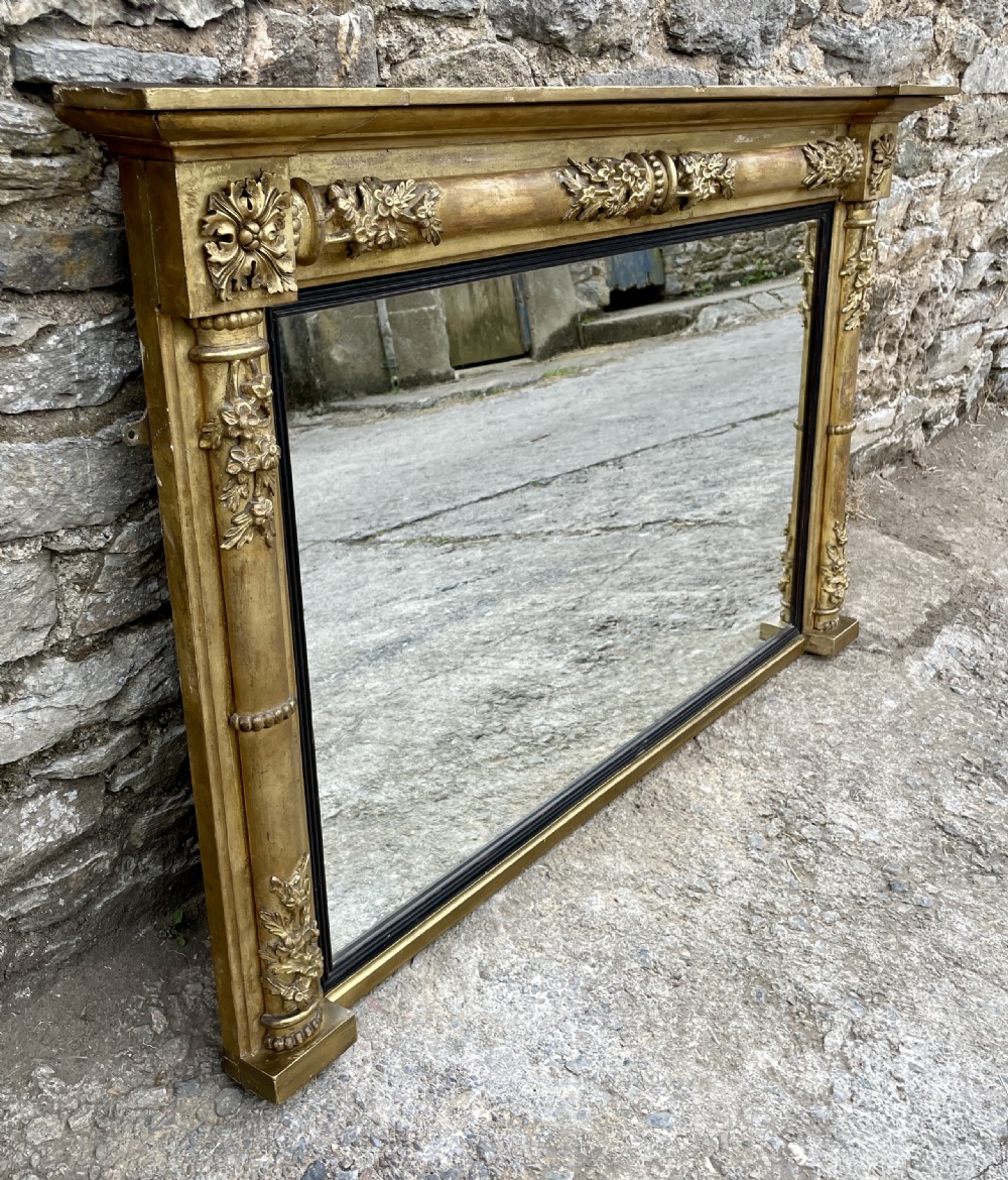 Regency Gilt Overmantel Mirror View II