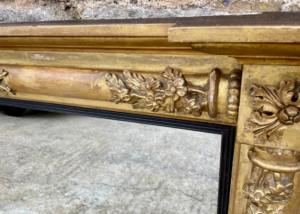 Regency Gilt Overmantel Mirror View IX