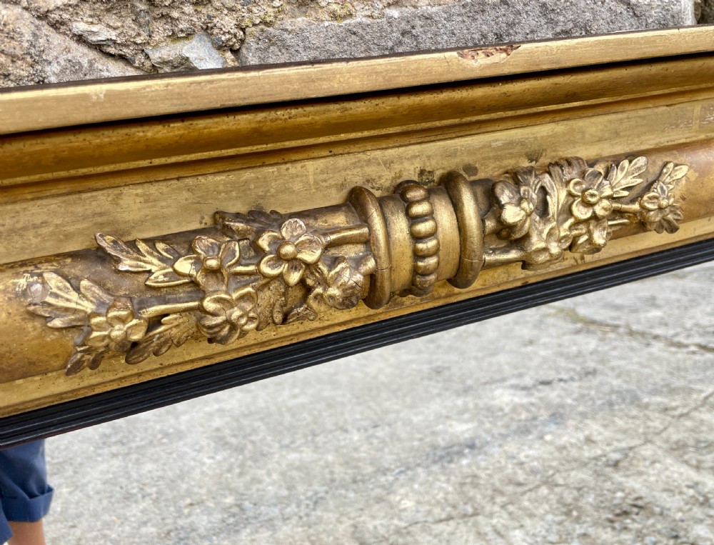 Regency Gilt Overmantel Mirror View X