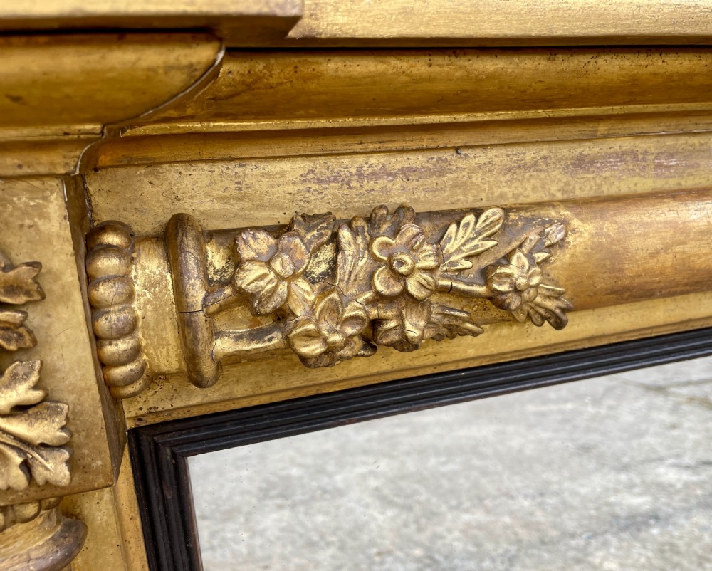 Regency Gilt Overmantel Mirror View XI