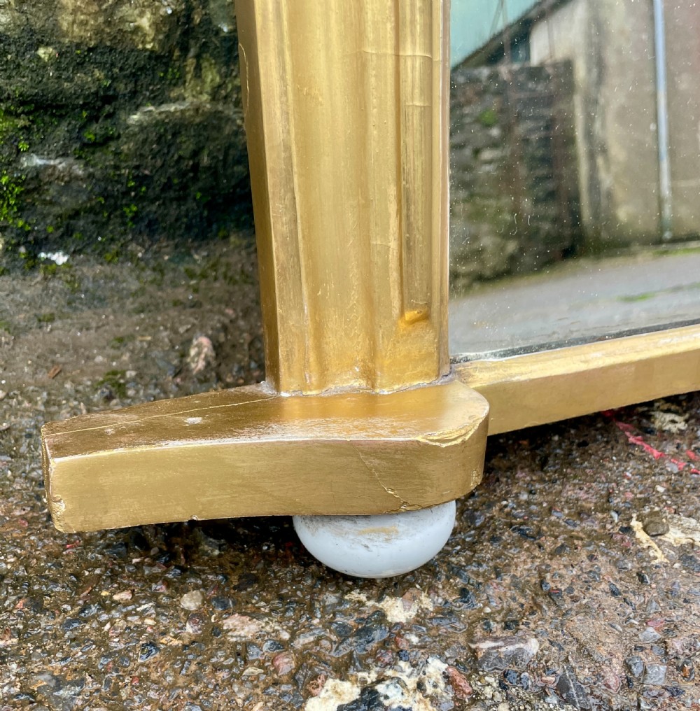 Large Victorian Gilt Overmantel Mirror View VIII