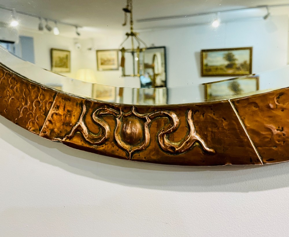 Arts and Crafts Copper Mirror View IV