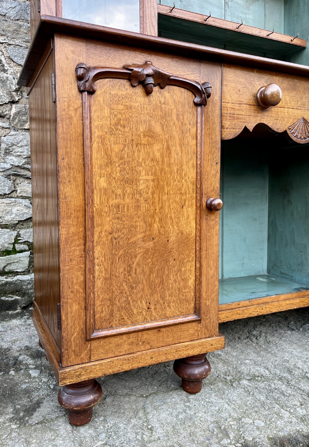 Welsh Oak Dog Kennel Farmhouse Dresser View XXV