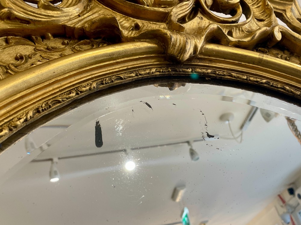 Large Antique Gilt Wall Mirror View XIV
