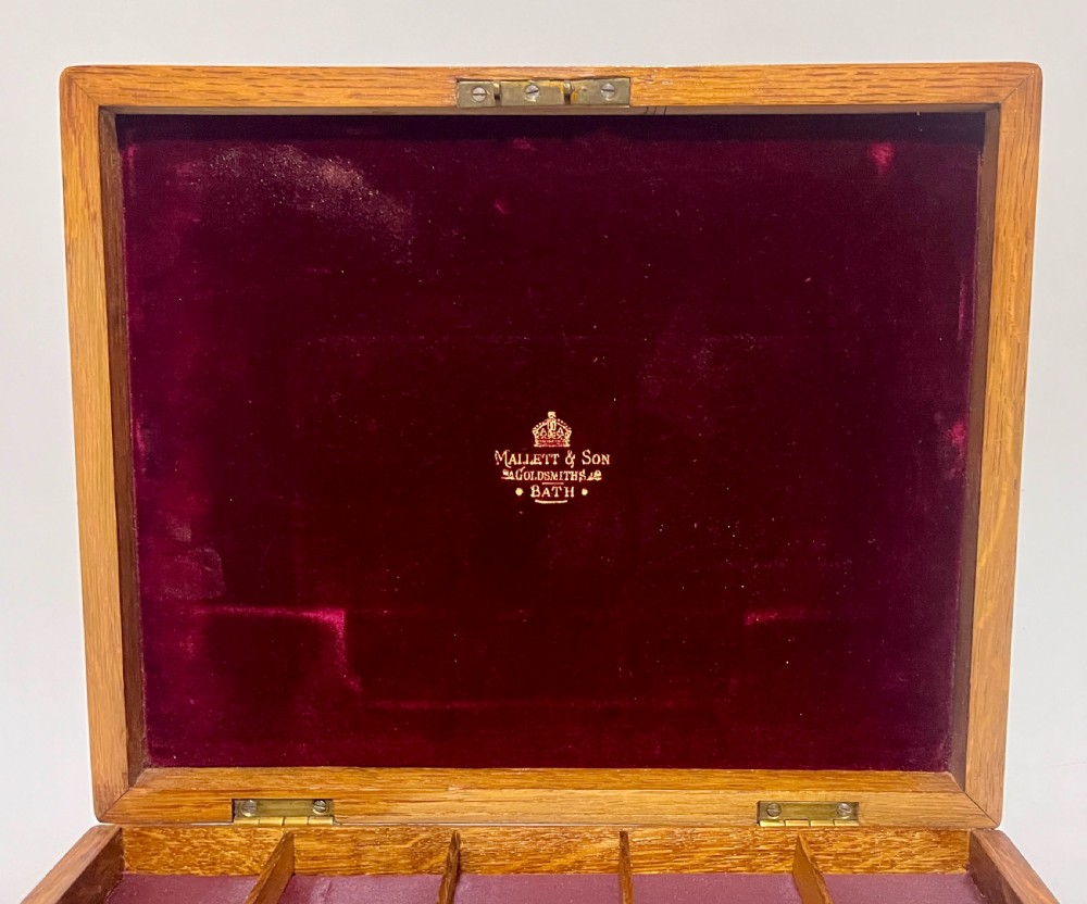 Antique Oak Collectors Box View II