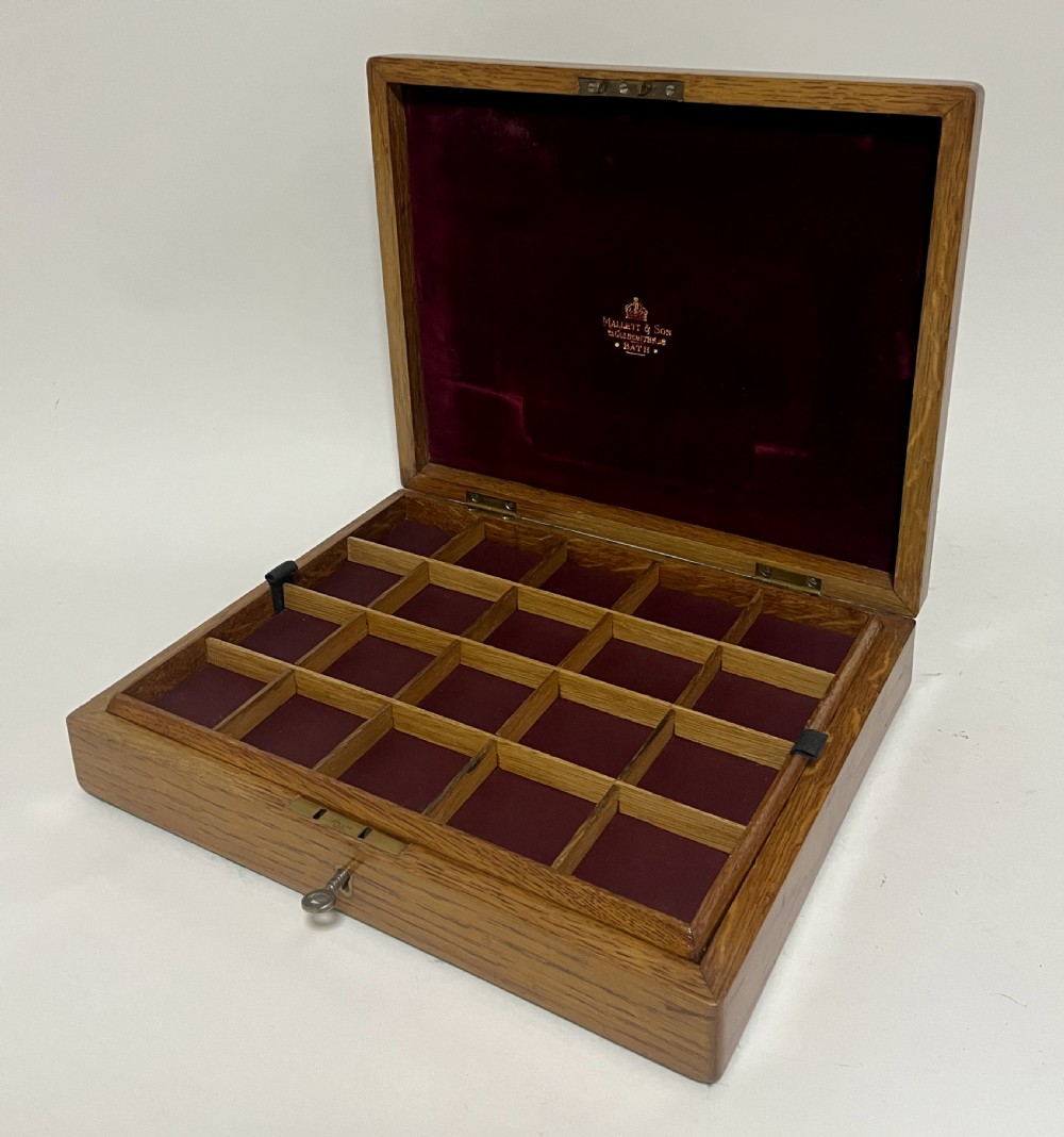 Antique Oak Collectors Box View VI
