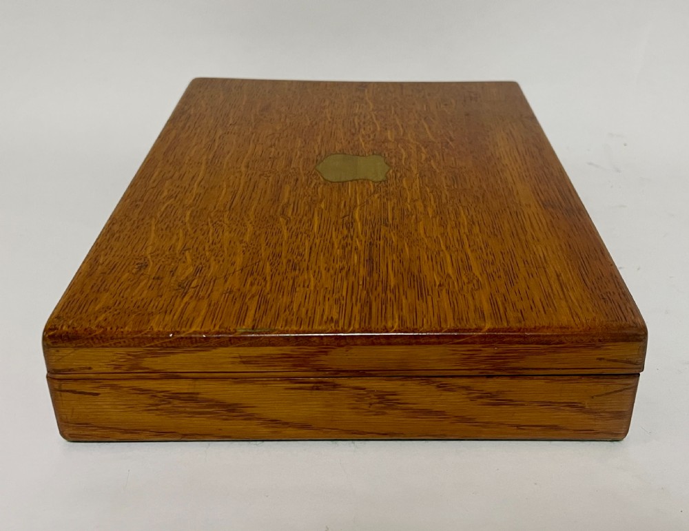 Antique Oak Collectors Box View XIII