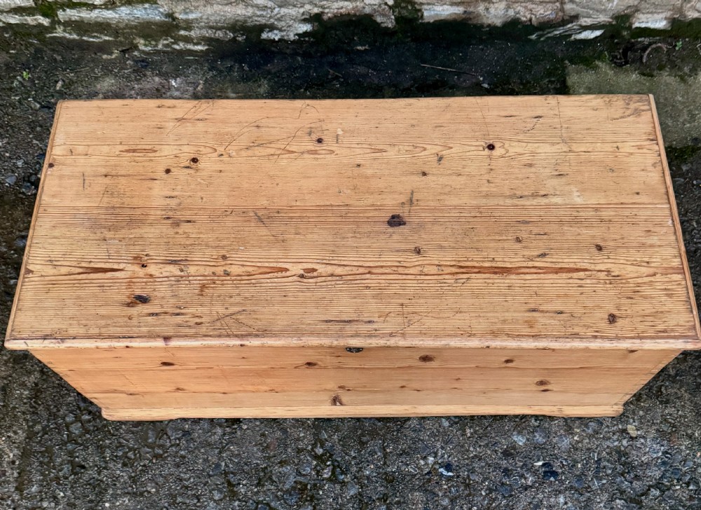Antique Pine Blanket Box View III