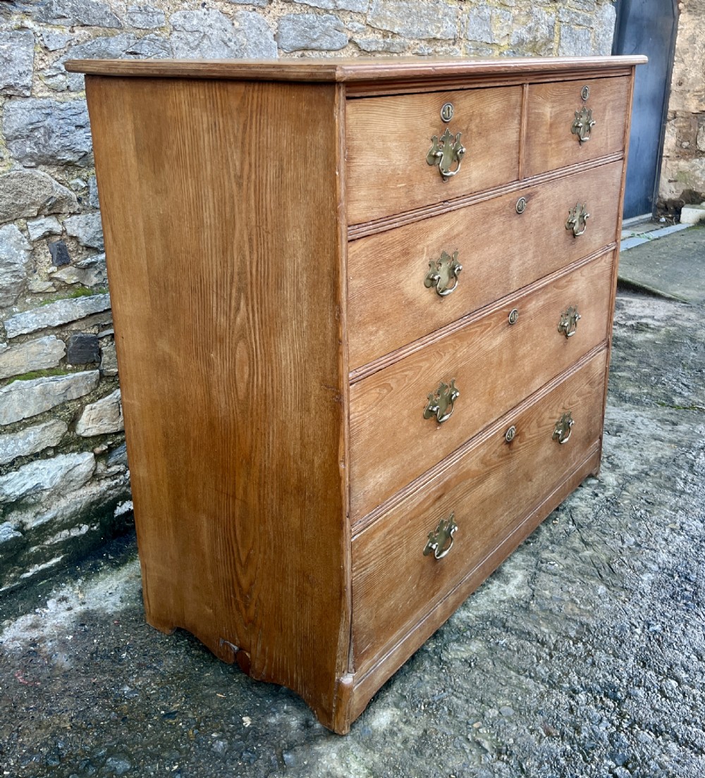 Victorian Ash Chest Of Drawers View III