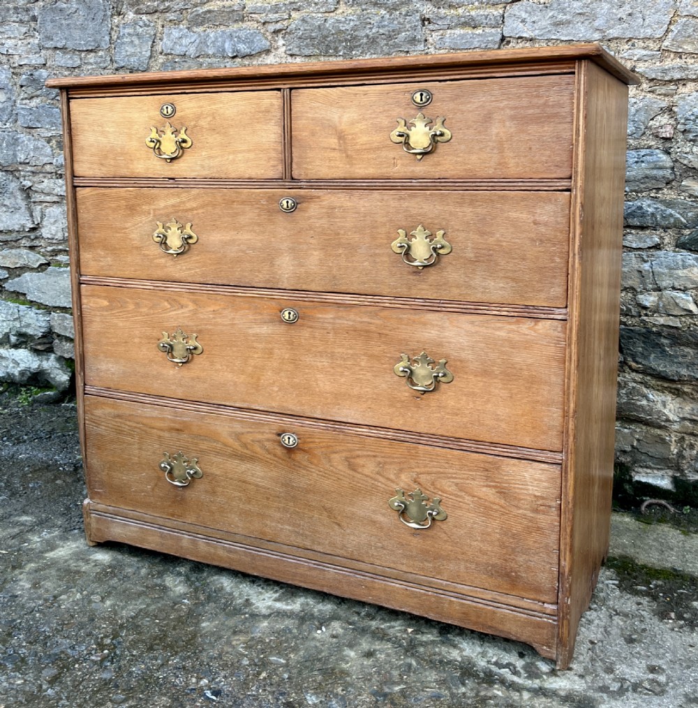 Victorian Ash Chest Of Drawers View X