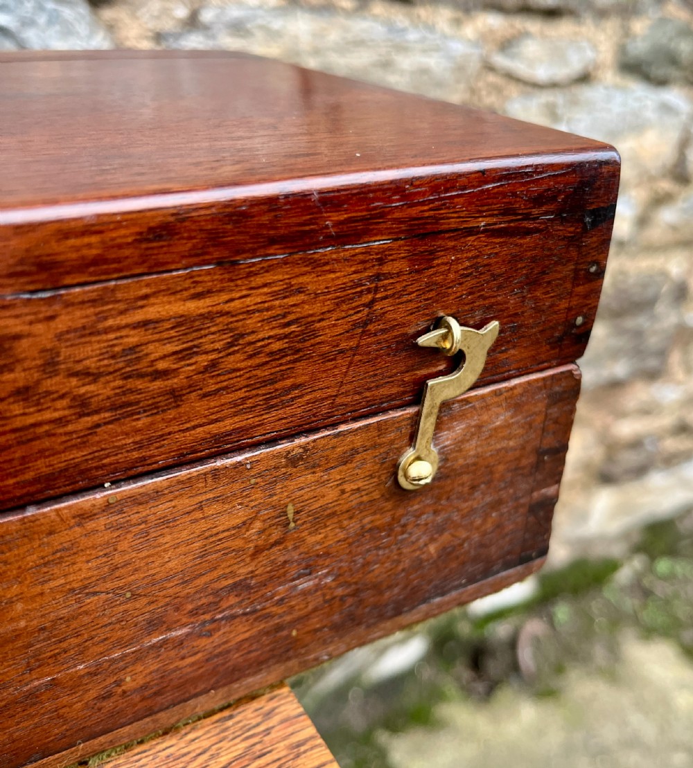Victorian Mahogany & Brass Library Telescope by Bate of London View XVI