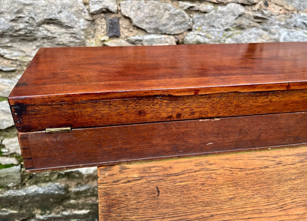 Victorian Mahogany & Brass Library Telescope by Bate of London View XX
