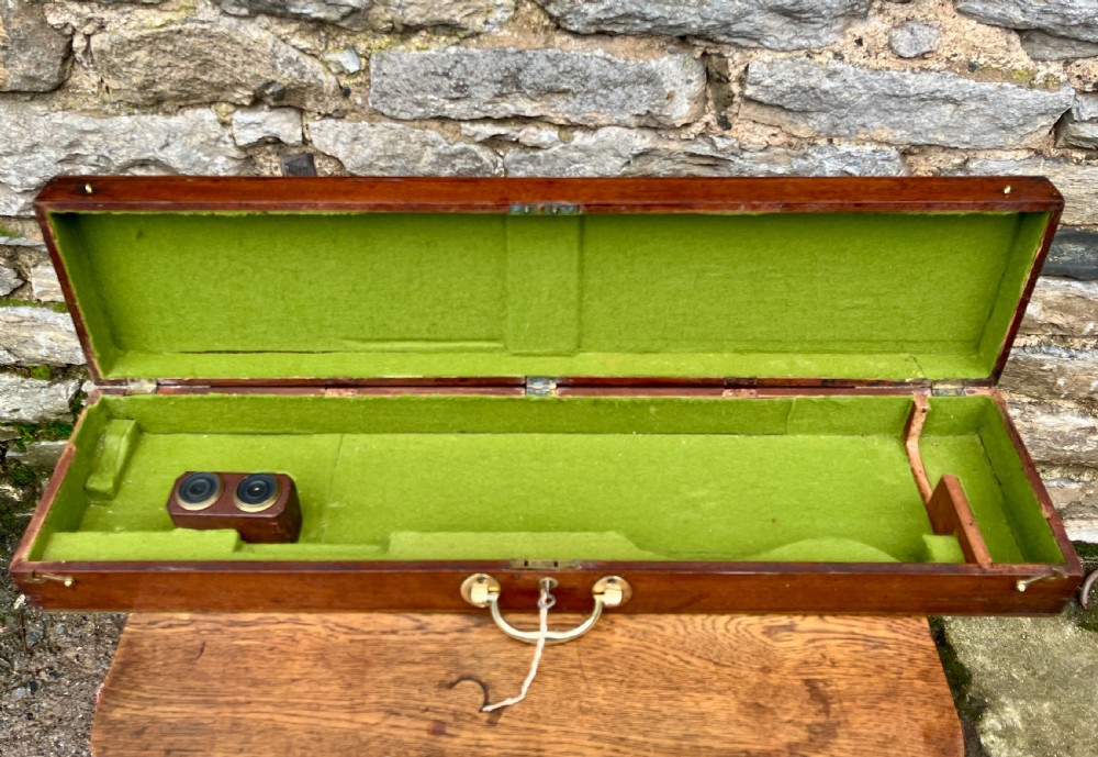 Victorian Mahogany & Brass Library Telescope by Bate of London View XXI